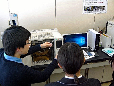 【高大連携事業】八戸工業大学第二高校の科学愛好会の活動に協力しています
