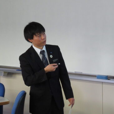 卒業生 佐藤史幸さん（東北緑化環境保全株式会社）にご講演いただきました。